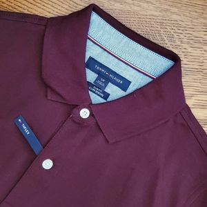 Tommy Hilfiger TH Flex Polo-  blackberry (deep maroon)